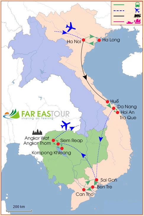 Circuit Vietnam Cambodge jours Aventure en Asie du Sud Est