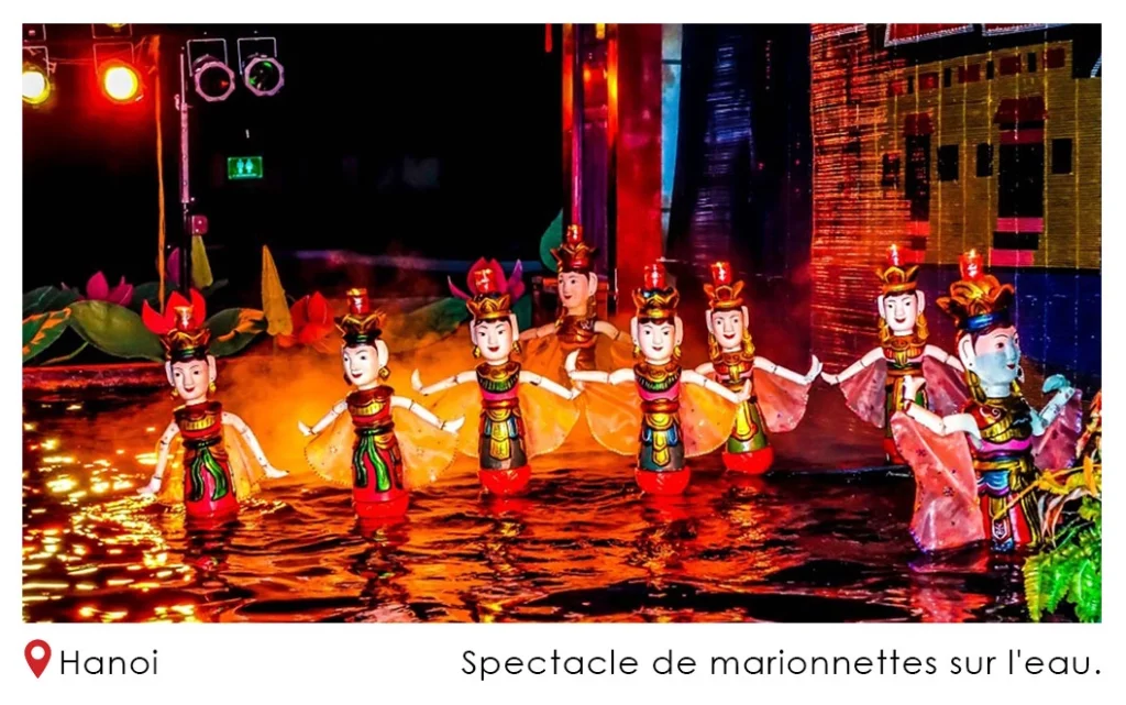 Spectacle de marionnettes sur l'eau à Hanoï