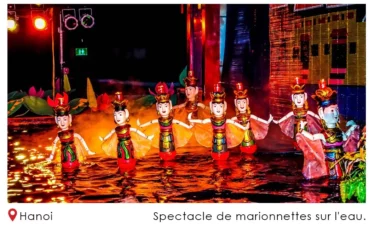 Spectacle de marionnettes sur l'eau à Hanoï