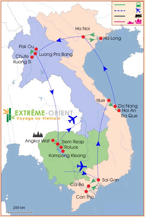 Découvrez l’essence de l’Asie en jours Circuit Vietnam Cambodge Laos