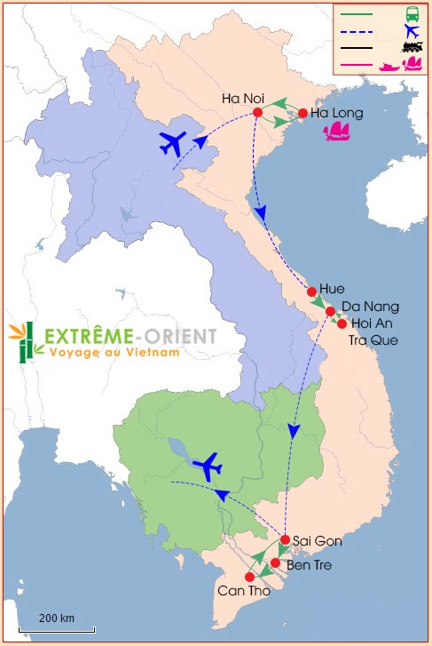 Circuit général Vietnam en jours du Nord au Sud
