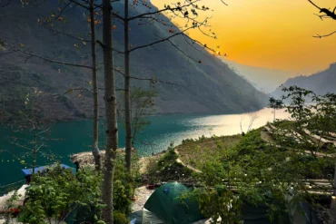 Camp Overnight Beside the River