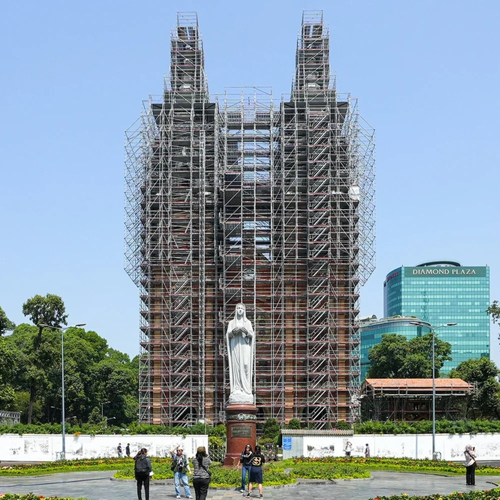 La cathédrale Notre-Dame en restauration