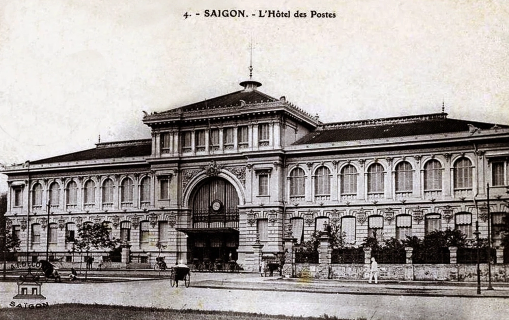 La poste centrale de Saïgon en 1895