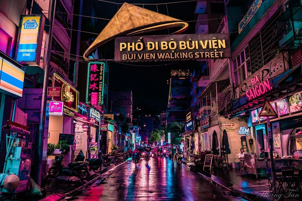 La rue piétonne Bui Vien