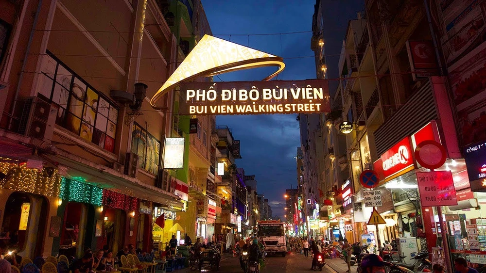 La rue piétonne Bui Vien