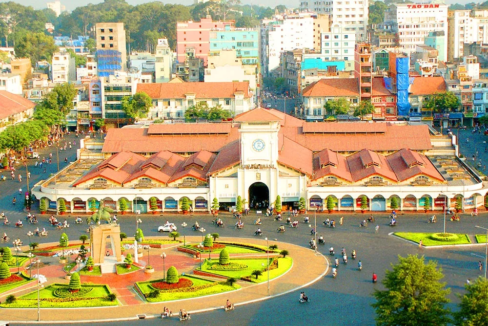 Vue d'ensemble du marché Ben Thanh