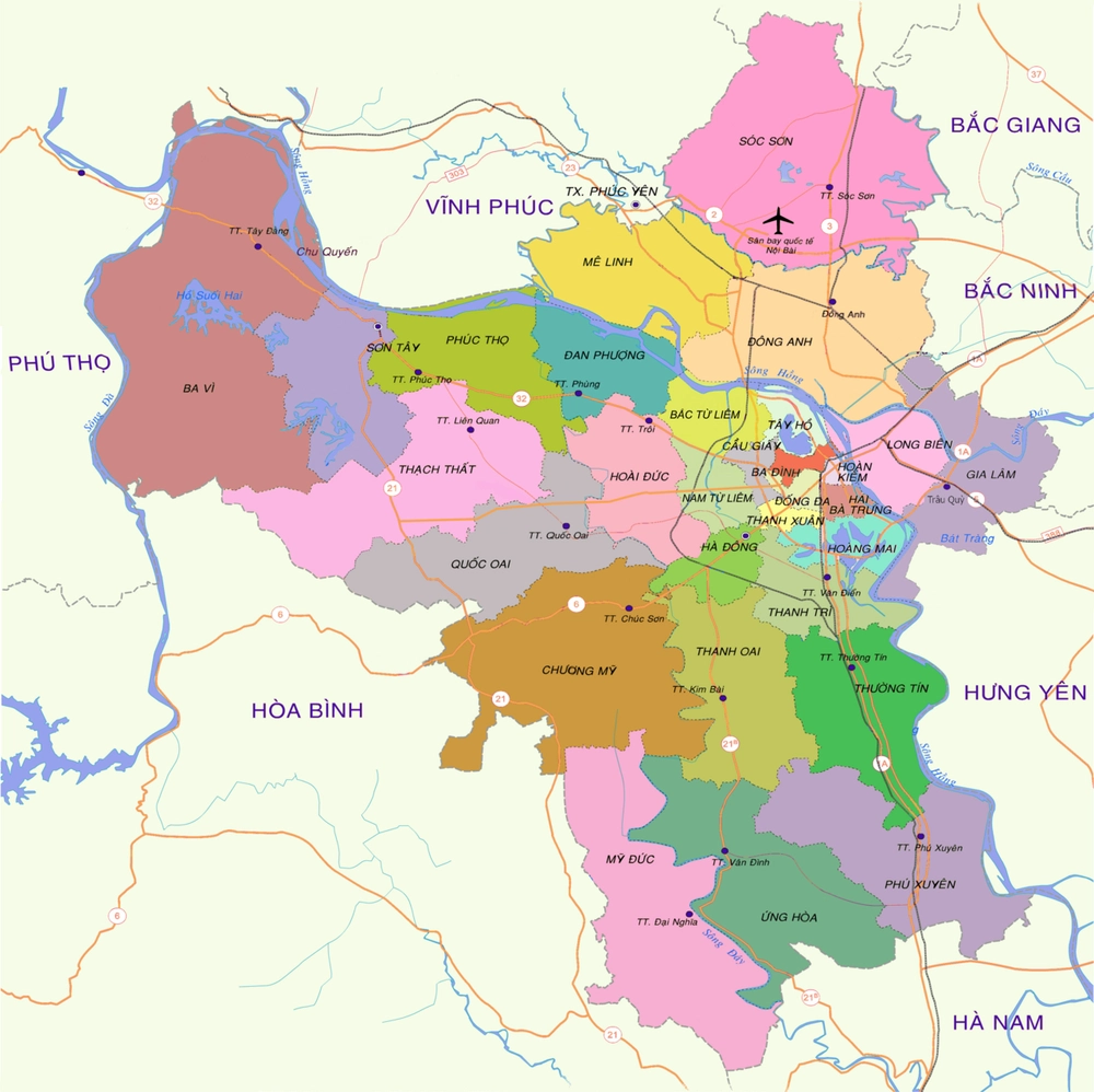 Hanoi carte