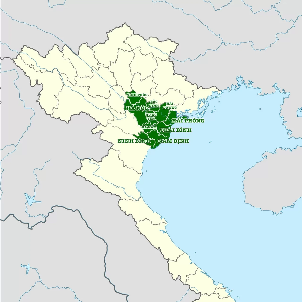 Le Delta du Fleuve Rouge.
