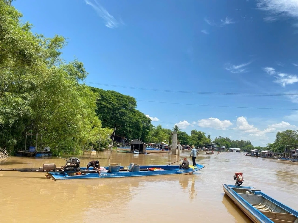 Saison des inondations du delta du mekong vietnam