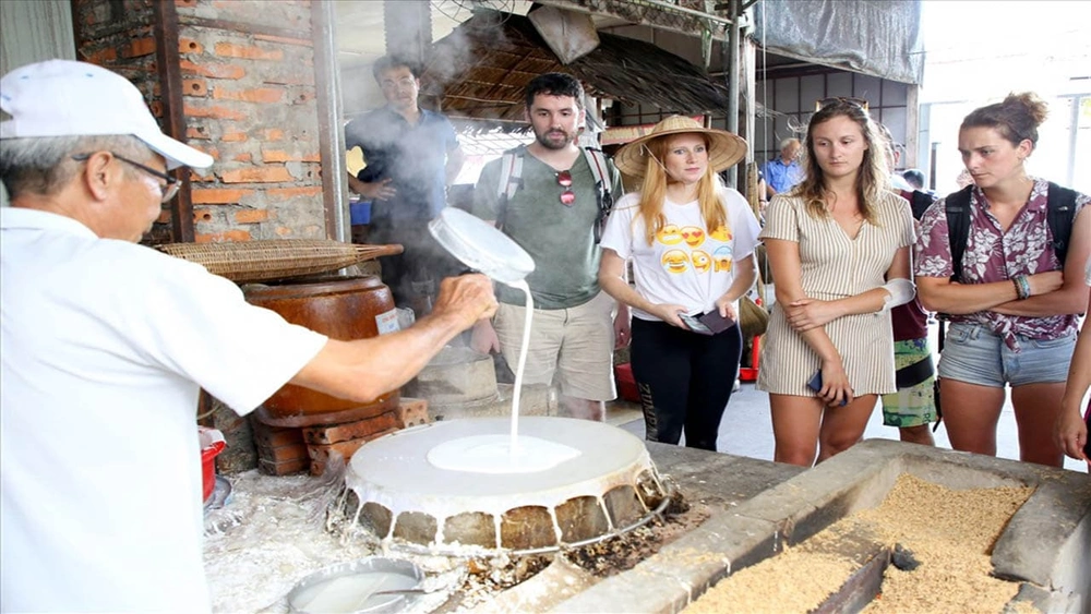atelier traditionnel de hu tieu à Can Tho