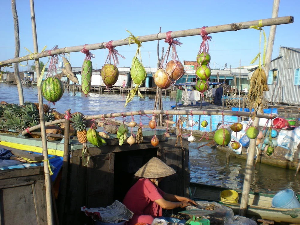 cay beo du marche flottant Tra On vinh long