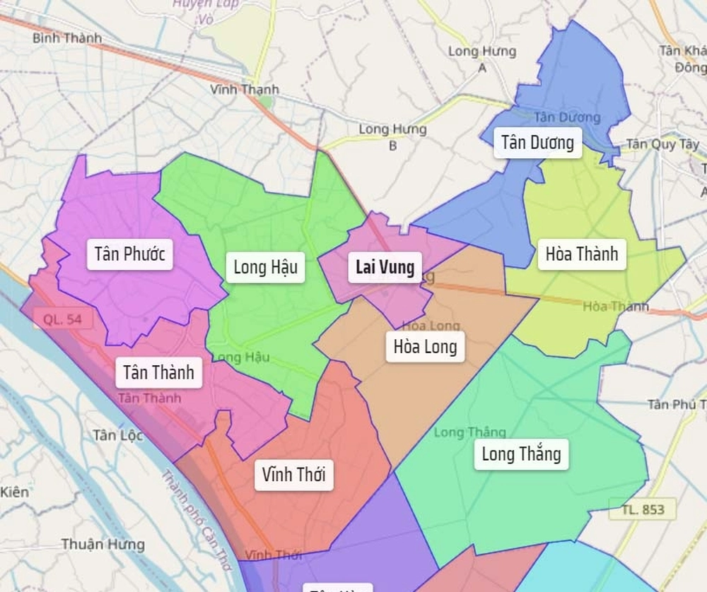 lai vung carte