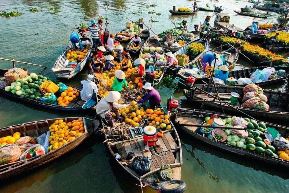 marche flottant de Cai Rang can tho_