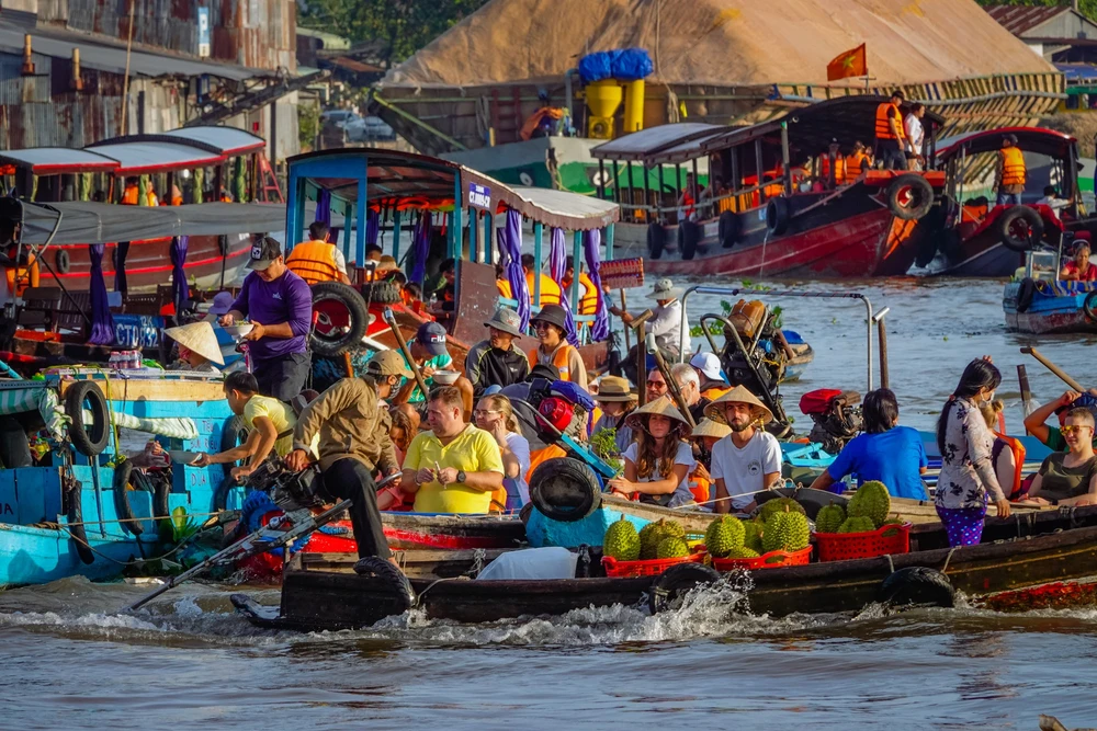 marché flottant de Cai Rang