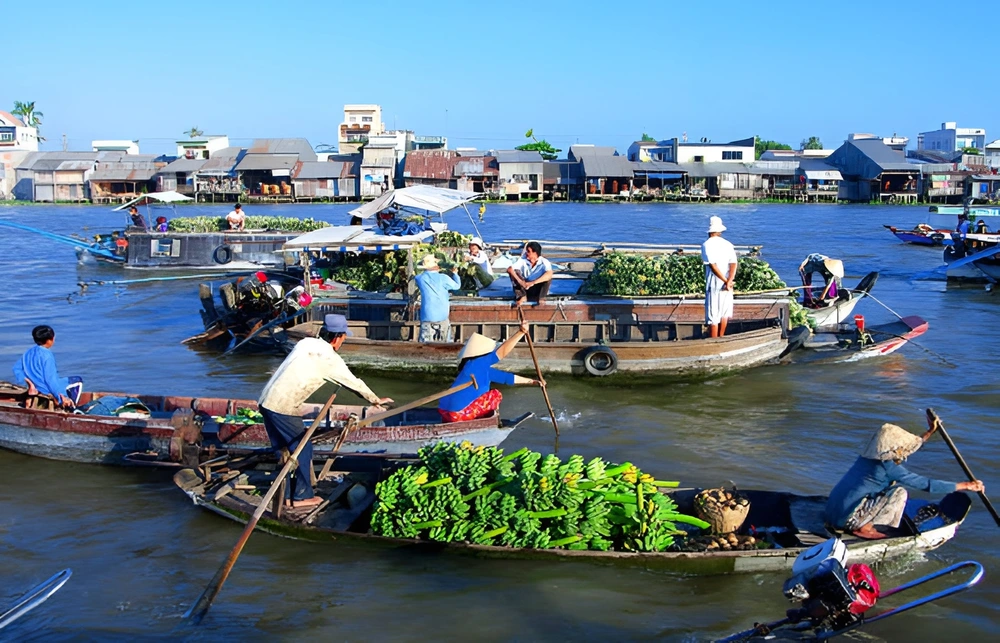 marche flottant de tra on vinh long