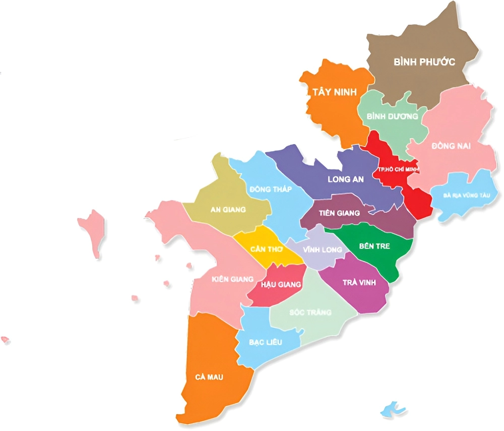 vietnam sud carte