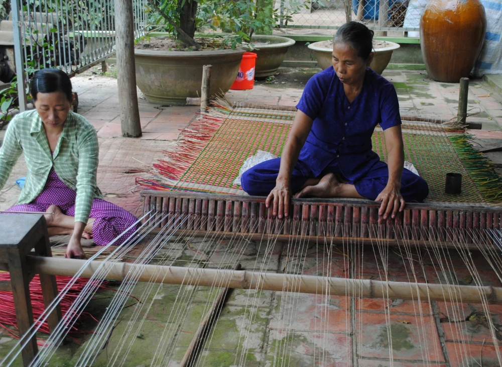 villages de tissage de nattes Ben Tre